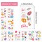 Easter Temporary Tattoos for Kids, Easter Party Supplies, Easter Decorations, 10 Sheets Glow in the Dark Bunny Egg Rabbit Flower Butterflies Stickers for Easter Basket Stuffers Egg Fillers Gift
